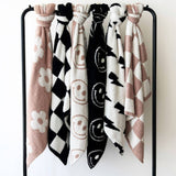 Checkered Cozy Blanket | Black