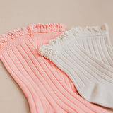 Spring Lace Top Knee High Socks